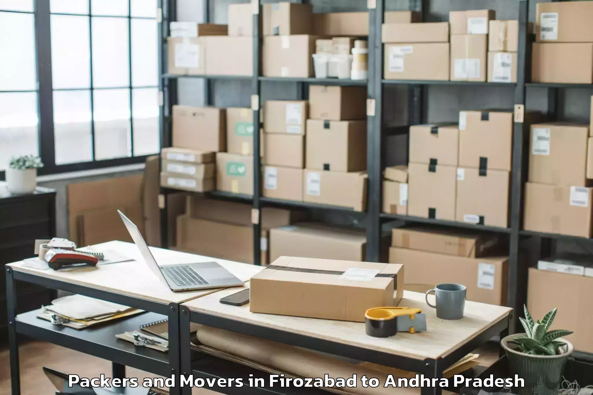 Firozabad to Kirlampudi Packers And Movers